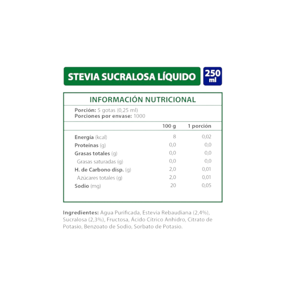 Endulzante Stevia + Sucralosa Iansa Cero K